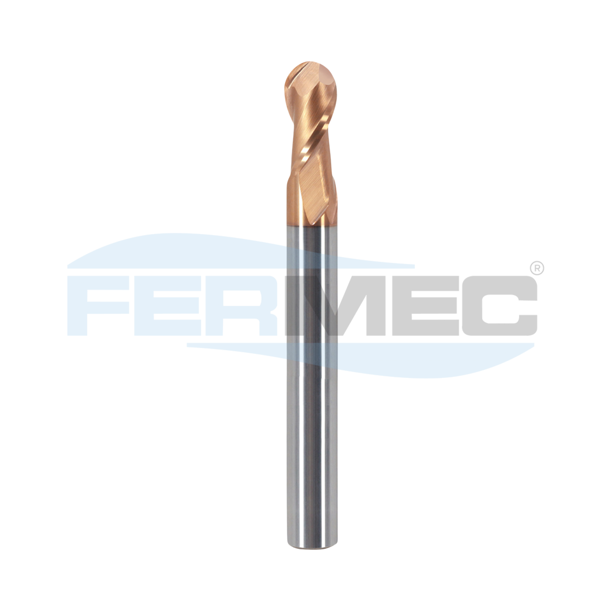 Fresa Esférica Metal Duro 2C Longa 55HRC