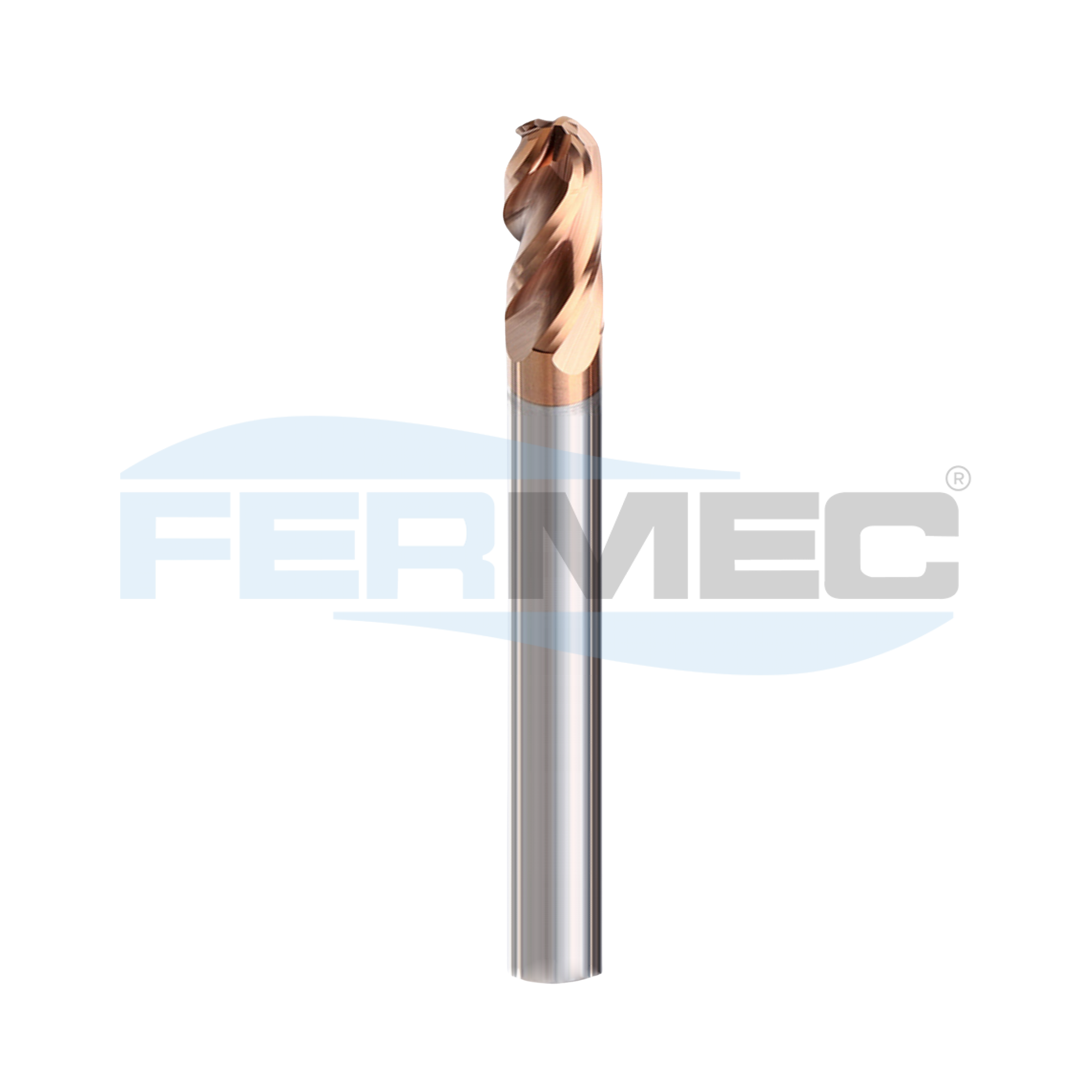 Fresa Esférica Metal Duro 4C Extra Longa 55HRC