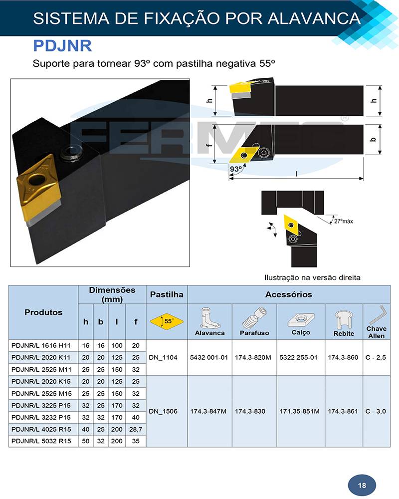 Suporte de Torneamento Externo