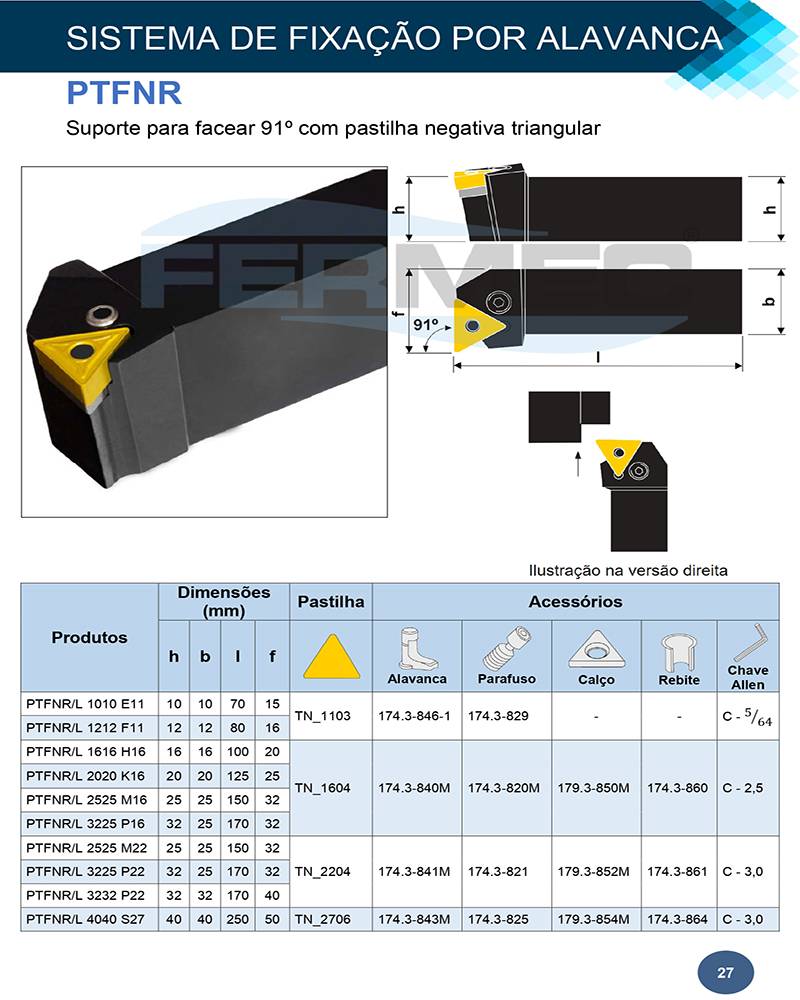 Suporte de Torneamento Externo