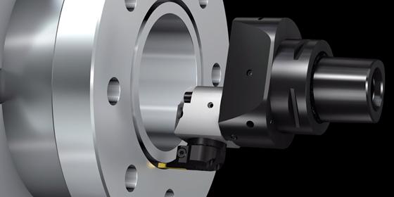 Usinagem de canais frontais